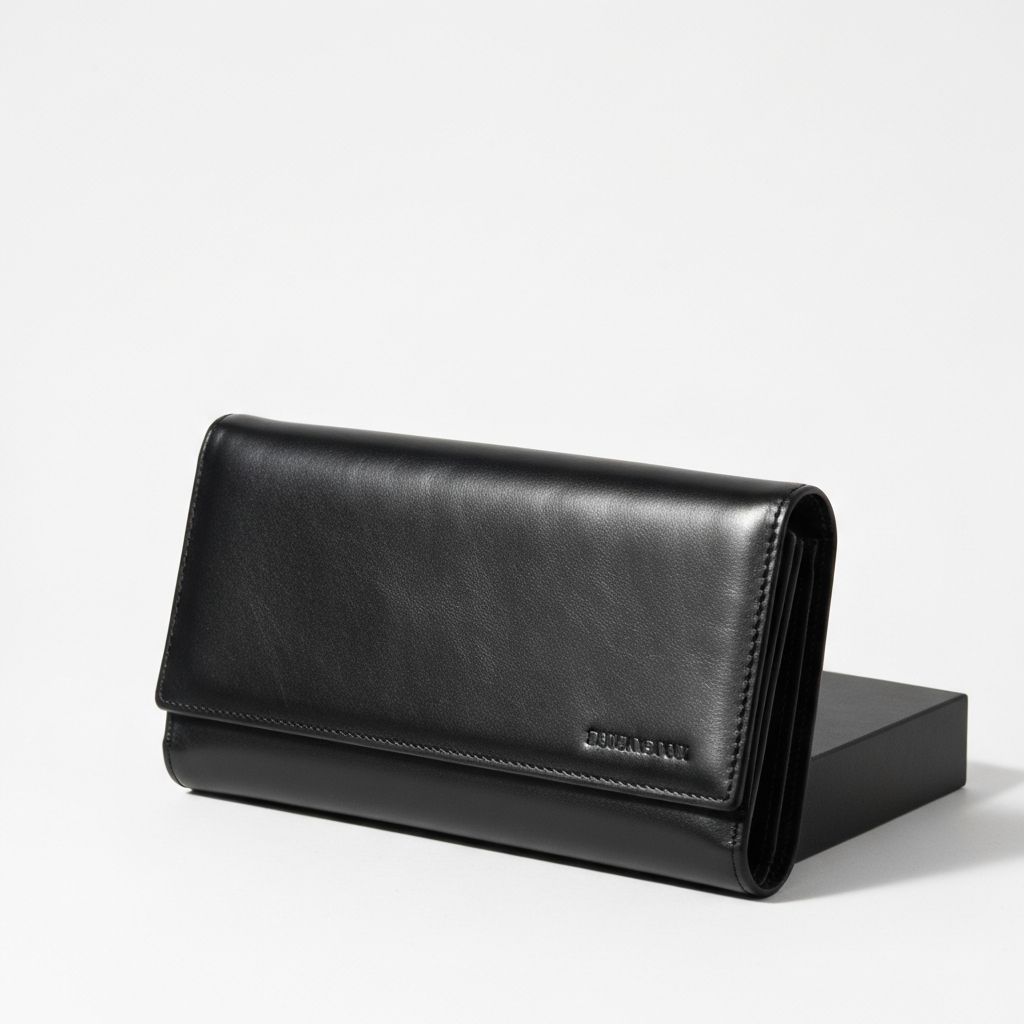 클래식 레더 장지갑