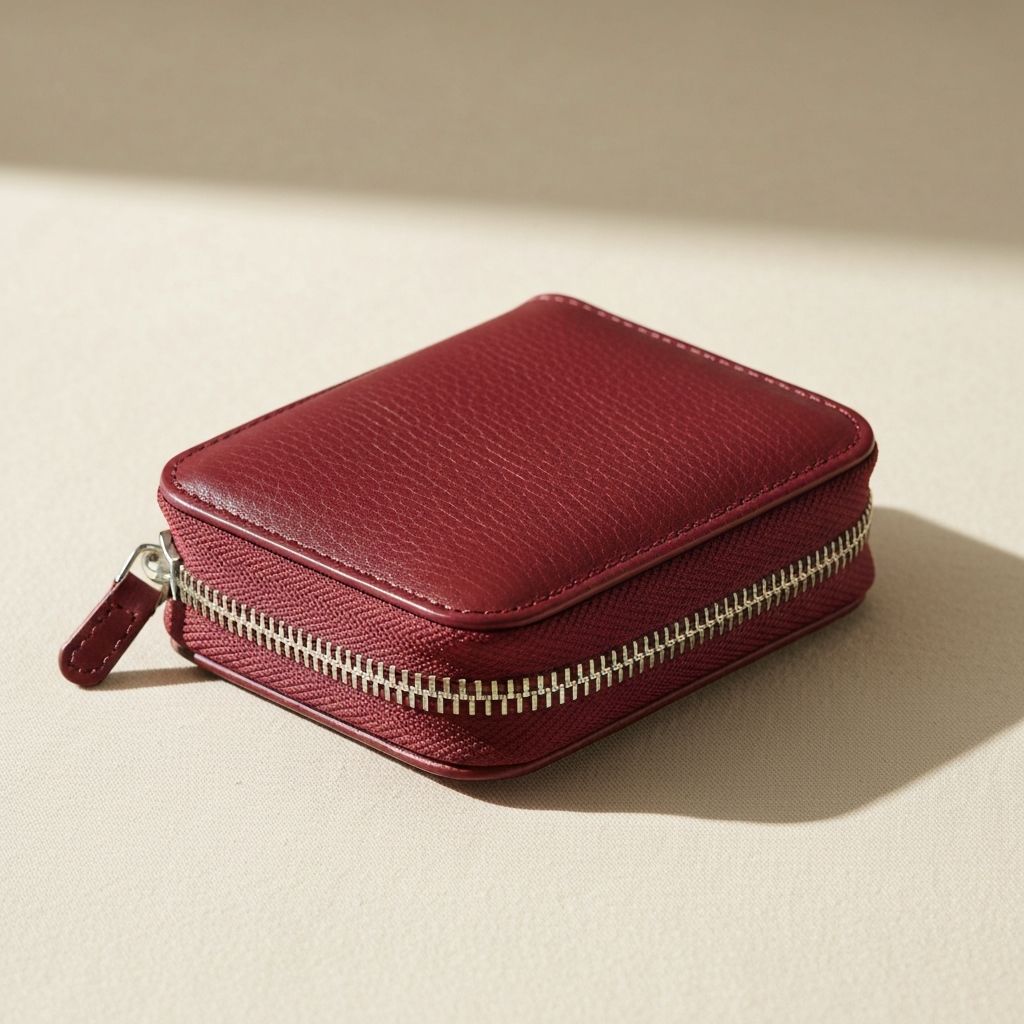 지퍼 중지갑